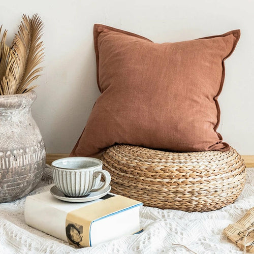 Linen Throw pillow cover