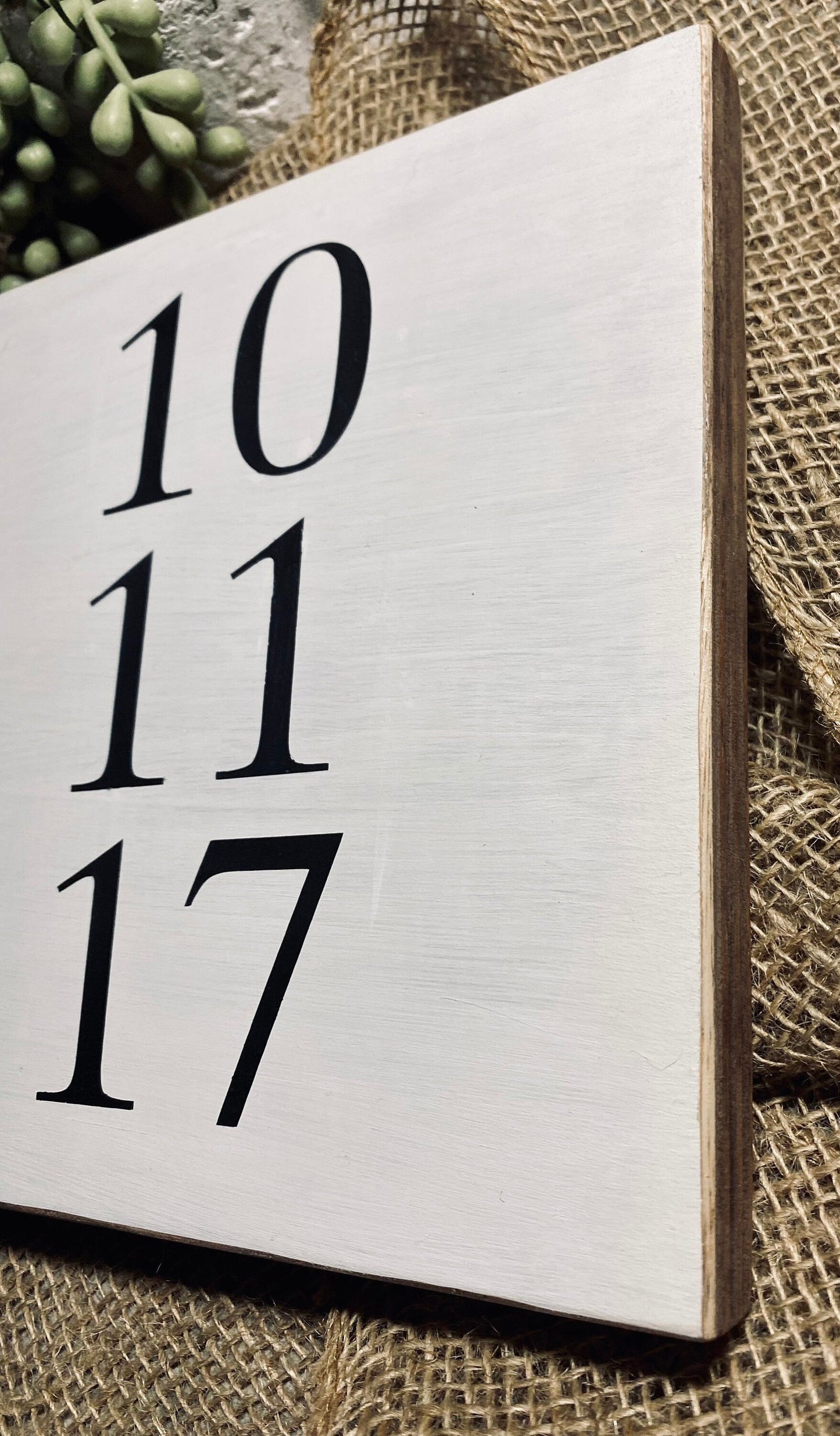 Personalized Important Date Wooden Sign